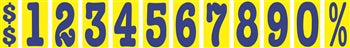 WINDSHIELD MID-SIZE NON-FADE NUMBERS - 5 1/2 INCH